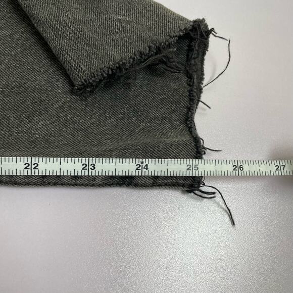 Levi's 501S Black Straight Leg Jeans Button Fly High Rise Womens Raw Hem Size 28 - Picture 7 of 7